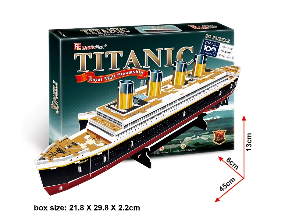 Titanic model Karton