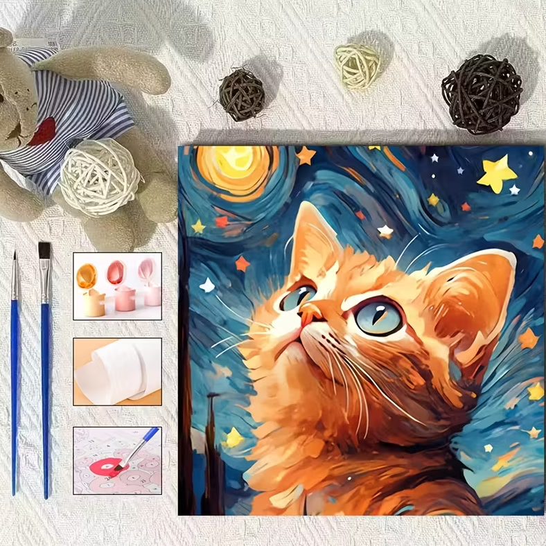DIY Painting Orange Cat