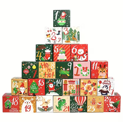DIY Advent Calendar – 24 Party Boxes with Christmas Designs