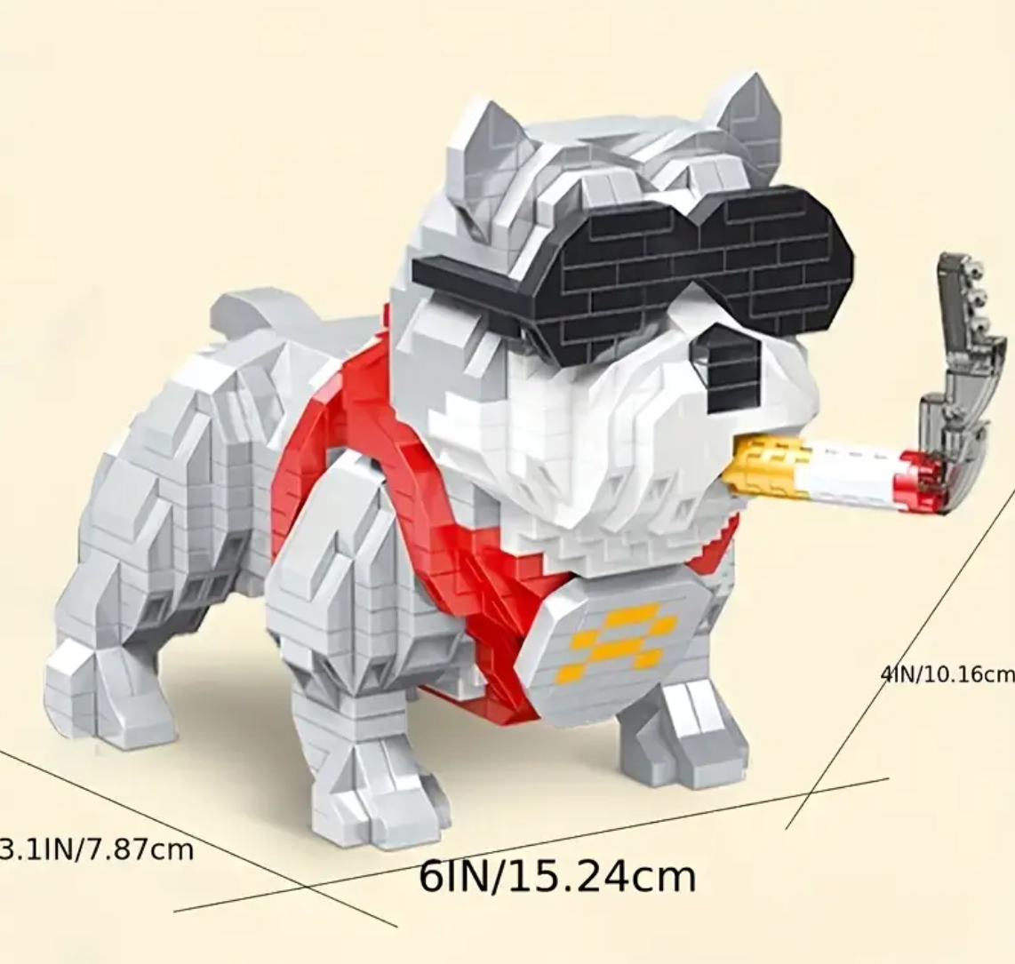 Franse bulldog bouwset