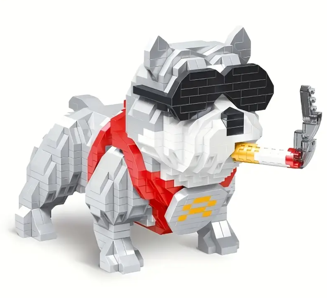 Franse bulldog bouwset