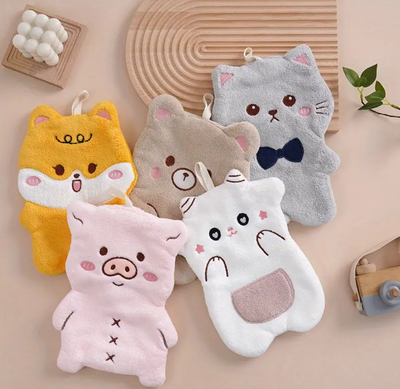 Set van 5 cartoon handdoeken