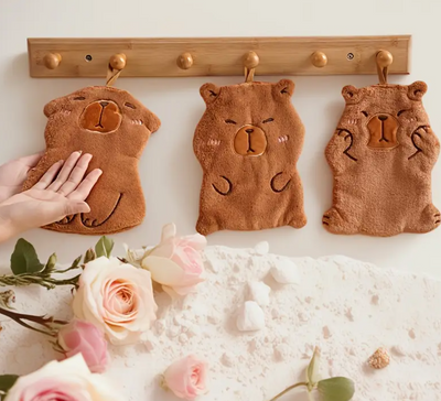 3-piece capybara towel set