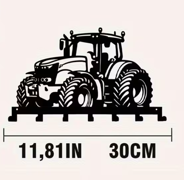 Sleutelhouder met 7 haken – Tractor Design