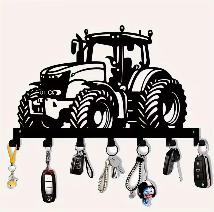 Sleutelhouder met 7 haken – Tractor Design