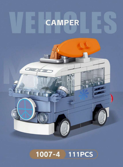 Vintage micro camper bouwset