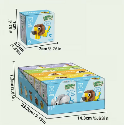 20x Dieren Bouwsteenset Cadeauset