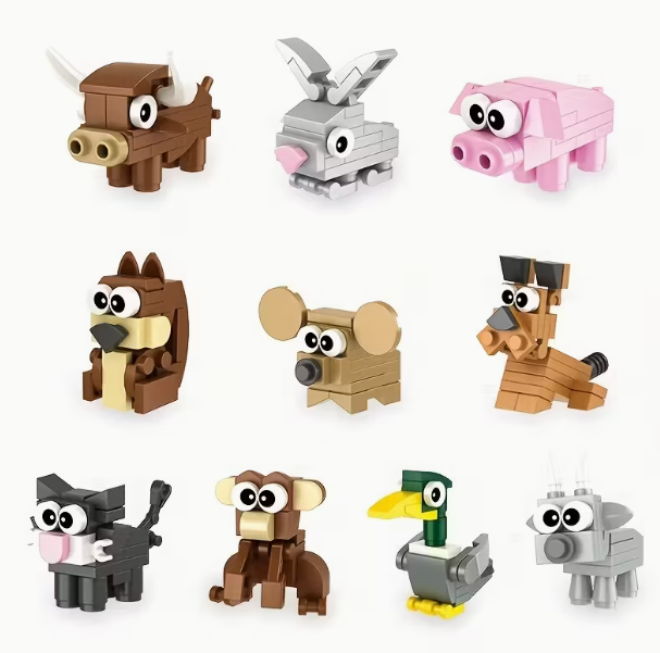 20x Dieren Bouwsteenset Cadeauset