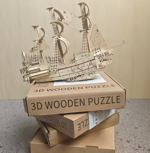 3D Houten Piratenschip