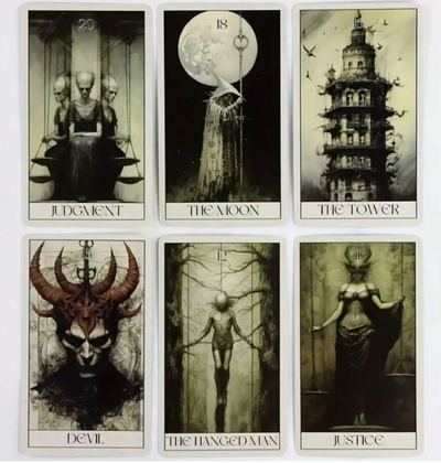 Horror Tarot Kaarten Engelstalig