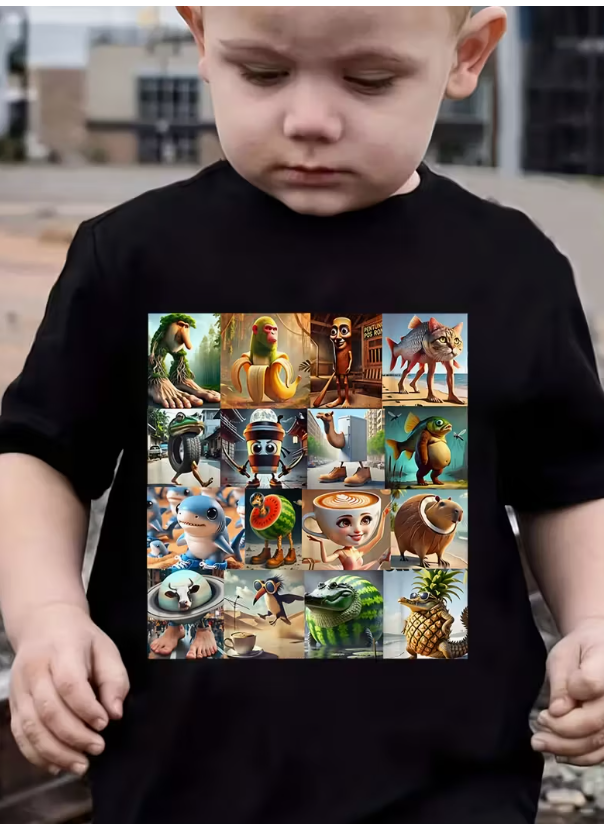 “Italian Brainrot” Cartoon T-shirt