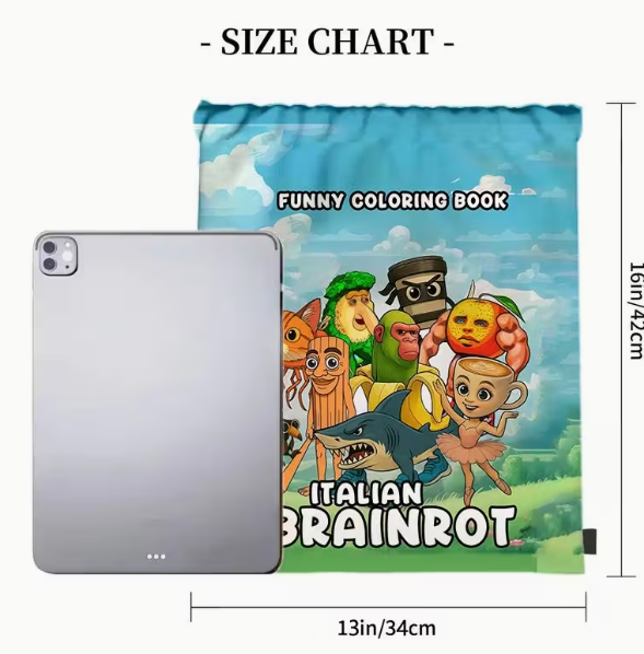 Italian Brainrot Drawstring Rugzak