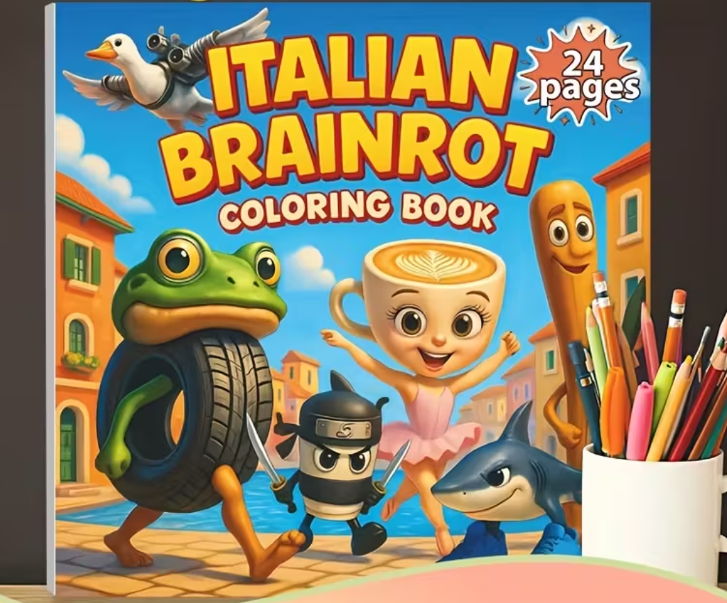 Italian Brainrot Kleurboek – 24 Pagina’s