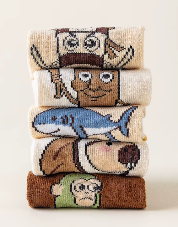 Set van 5 Kindersokken – Italian Brainrot