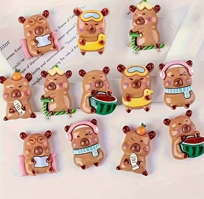 12-delige Capybara Koelkastmagneten