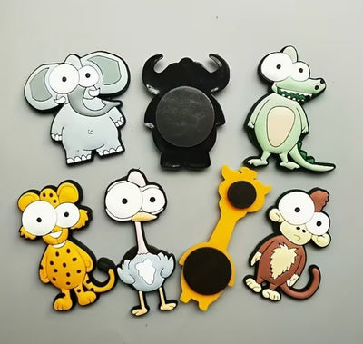 8-delige Koelkastmagneten – Cartoon Dieren