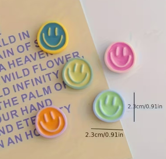 10-delige Koelkastmagneten – Smiley Gezichtjes