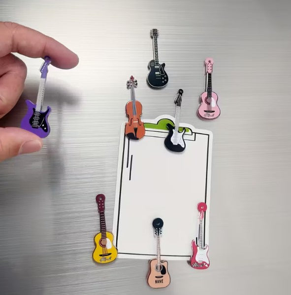 8-delige Gitaar Koelkastmagneten