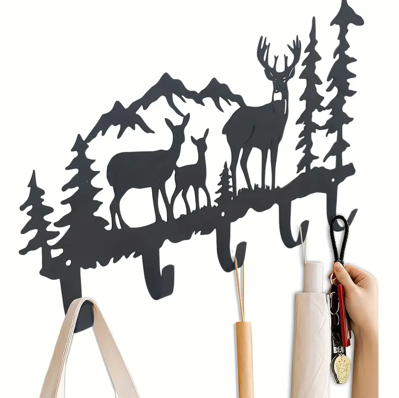 Porte-manteau mural Cerf