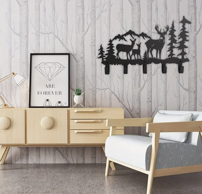 Porte-manteau mural Cerf