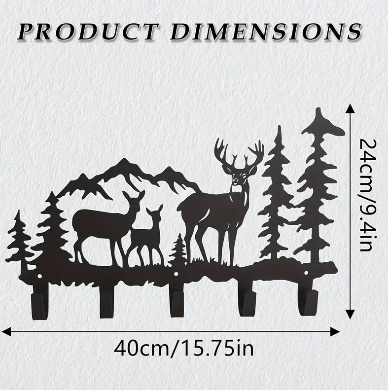 Porte-manteau mural Cerf