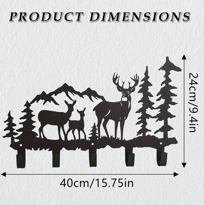 Porte-manteau mural Cerf