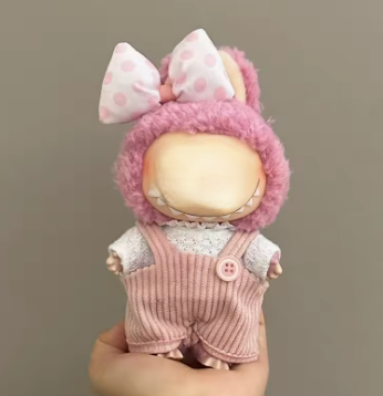 Coffret Sweet Bunny – Romance rose adapté à Labubu