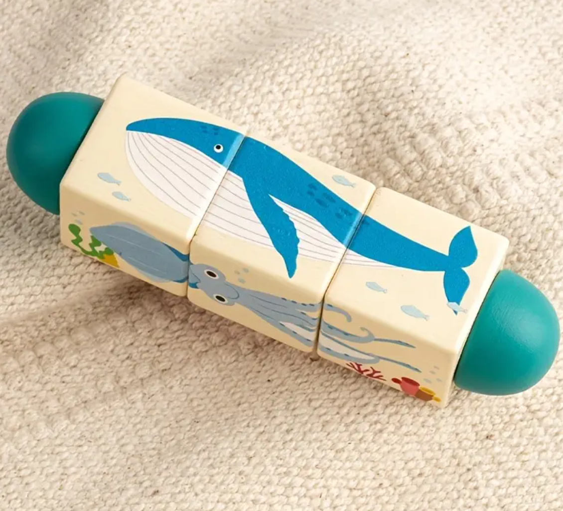 Puzzle torsadé en bois