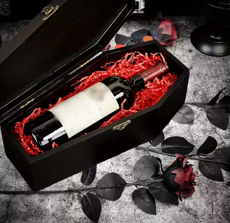 Black Wine Coffin