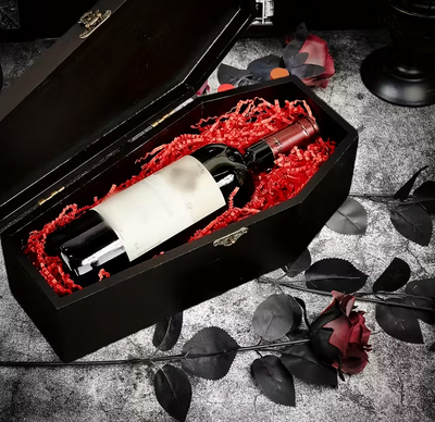 Black Wine Coffin