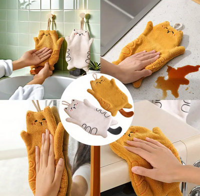 Zachte kattenhanddoeken
