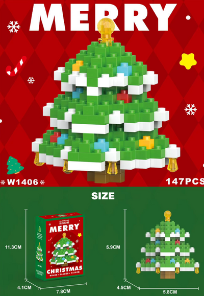 Mini Kerst Bouwsets – DIY Micro Blokken met Kerstfiguren