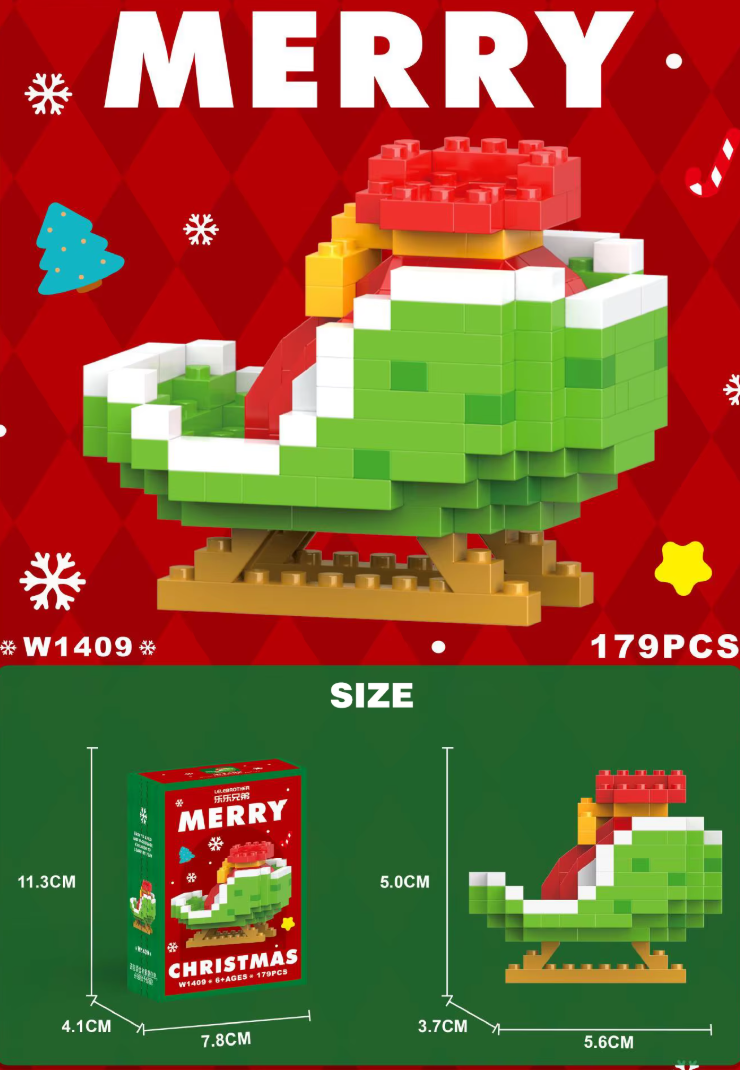 Mini Kerst Bouwsets – DIY Micro Blokken met Kerstfiguren