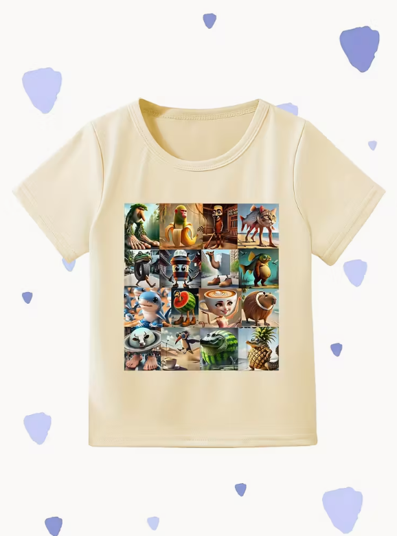 “Italian Brainrot” Cartoon T-shirt