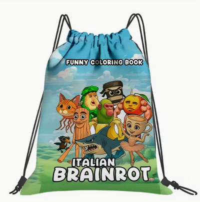 Italian Brainrot Drawstring Rugzak