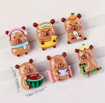 12-delige Capybara Koelkastmagneten