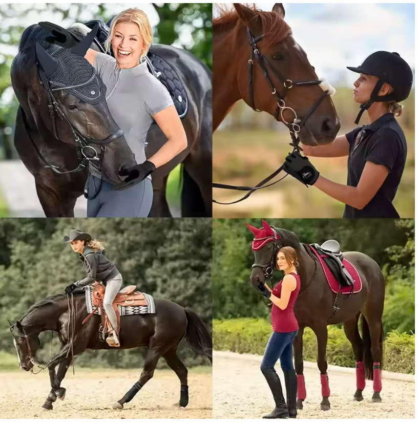 Gants d'équitation – Noir