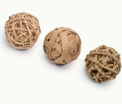 3 balles à mâcher et à jouer
