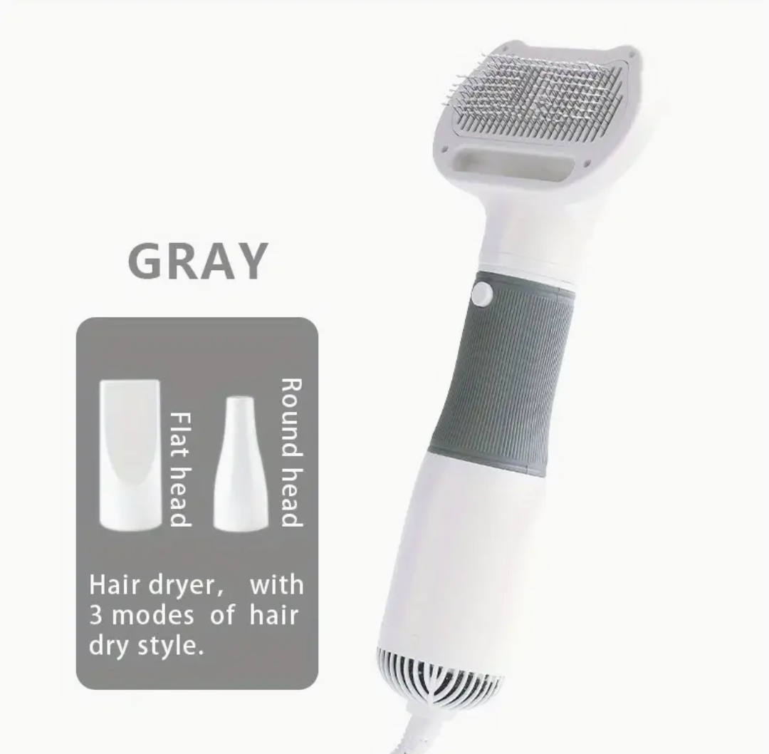 Sèche-cheveux pour animaux avec peigne
