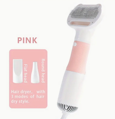 Sèche-cheveux pour animaux avec peigne
