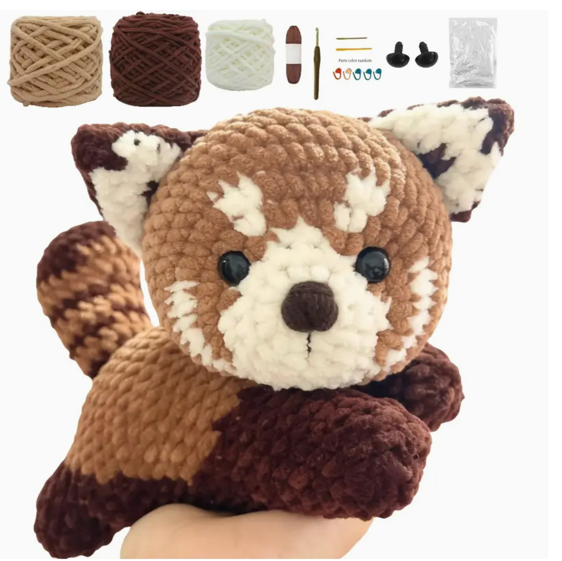 Kit de tricot Panda roux