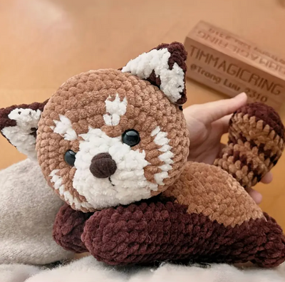 Kit de tricot Panda roux