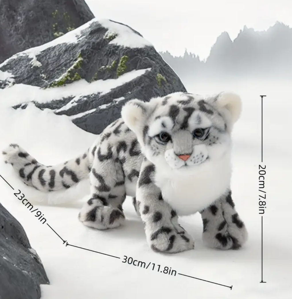 Peluche léopard des neiges