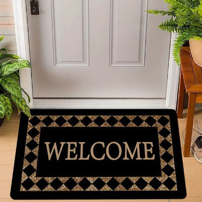 Paillasson WELCOME antidérapant en polyester, plusieurs tailles