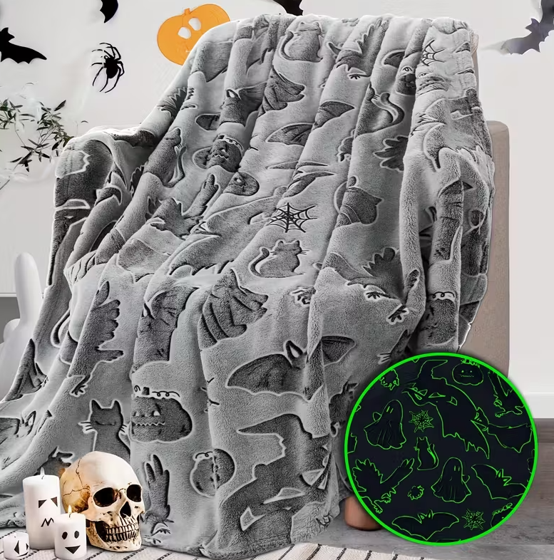 Couverture polaire d'Halloween – Phosphorescente