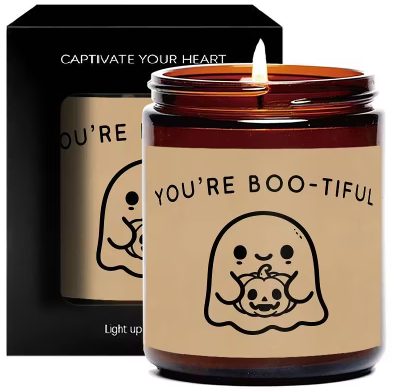 Halloween scented candle
