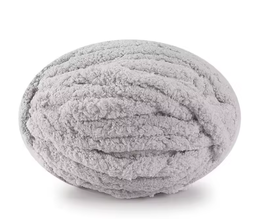 Lichtgrijze Chenille Wol