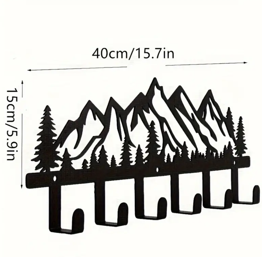 Wandkapstok Berglandschap