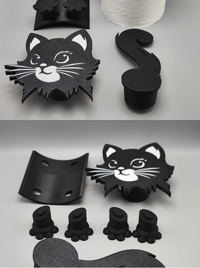 Porte-rouleau de papier toilette chat