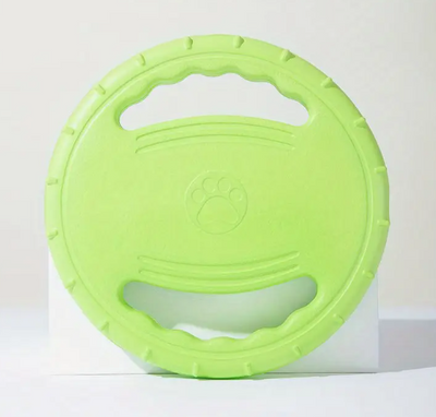 Stevige frisbee met touw voor actieve honden die houden van trekken, apporteren en kauwen.